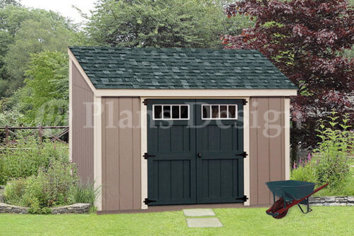 6' x 10' lean to shed plans