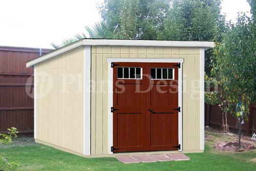 8' x 8' Modern storage shed