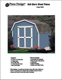 8 x 8 Barn / Gambrel Style Garden / Backyard Shed Plans, Design # 30808