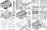 16 x 20 Cabin Shed / Guest House Building Plans #61620