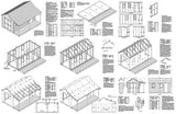 12' x 16' Cottage / Cabin Shed With Porch Plans #81216
