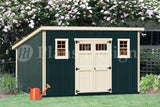 10' x 16' Shed Plans, Deluxe Modern Roof Style, Material List Included #D1016M