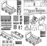 Thomas Train Engine Twin Bed Woodworking Project Plans / Do It Yourself, Detail Drawings and Step-by- Step Instructions Included