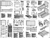 Children's Twin Boat Bed with Trundle Woodworking Plans, Do It Yourself, Detail Drawings and Step-by- Step Instructions Included