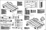 Convertible Pink Car Twin Bed Woodworking Plans (Instructions) Do It Yourself, Detail Drawings and Step-by- Step Instructions Included