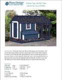 Chicken Coop / Hen House 4 ft x 8 ft Gable / A Frame Roof Style Project Plans, 70408RG