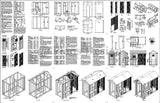 4' x 8' Combination Gable Chicken Coop Plans, Material List Included #80408CG