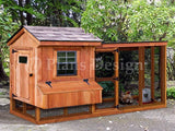Backyard Chicken Coop Plans with Kennel / Run Saltbox / Lean-to #60410SL