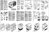 Backyard Chicken Coop Plans with Kennel / Run Saltbox / Lean-to #60410SL