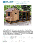 Gable Chicken Coop with Lean-to Kennel Combo Project Plans, Design 50410GL