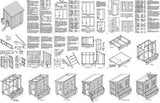 5' x 6' Chicken Coop / Hen House Plans, Modern Roof Style, Design #90506M