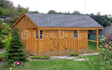 12' X 20' Storage Shed Plans, Backyard Cabin or Cottage Building, # P51220