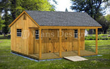 14' X 20' Storage Shed, Home Office, Cabin or Cottage Building Plans, # P51420