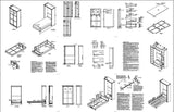 Murphy Mission Twin Vertical Wall Bed Plans, Design 1TVWB