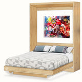 Murphy Queen Wall Bed with Desk Combo Plans, Design 3QVWB