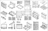 Murphy Mission Queen Horizontal Wall Bed Plans, Design 1QHWB