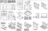 Murphy Easy Panel Horizontal Queen Wall Bed, Design 5QHWB