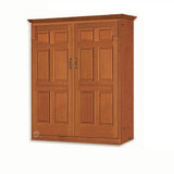 Murphy 6-Panel Door Queen Wall Bed Plans, Design 4QDWB