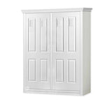 Murphy 4-Panel Door Queen Wall Bed Plans, Design 1QDWB