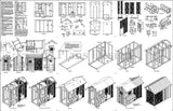 4' x 8' Combination Saltbox Chicken Coop Plans, Material List Included #80408CS