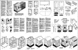Gable Chicken Coop with Lean-to Kennel Combo Project Plans, Design 60410GL