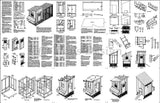 Backyard Chicken Coop Plans with Kennel Run Modern Lean-to 4' x 10' Two-in-One, 60410ML