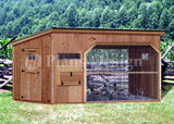 6' x 12' Walk in Modern Chicken Coop Plans, Material List Included # 80612CM