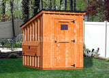 Backyard Chicken Coop Plans, 6 by 6 Kennel / Hen House, Modern Roof #90606CM