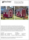 4' x 6' Gambrel / Barn Chicken House / Coop Plans, Material List Included #90406B