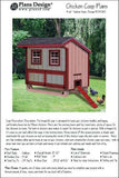 4' x 6' Saltbox Hen / Chicken Poultry Coop Plans, 90406S