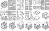 5' x 6' Chicken Coop / Hen House Plans, Gambrel / Barn Roof Style #90506B