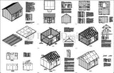 12' x 14' Reverse Gable Roof Style How to Build a Storage Shed, Design # D1214G