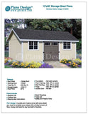 12' x 20' Garden / Utility / Storage Shed Plans, Material List , Design #D1220G