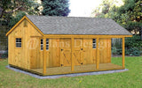 14' X 24' Storage Shed, Home Office, Cabin or Cottage Building Plans, # P51424