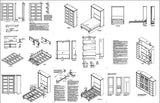 Murphy 5-Panel Door Full Wall Bed Plans, Design 1FDWB