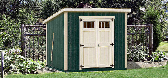 6' x 8' Deluxe Shed Plans, Modern Roof Style #D0608M