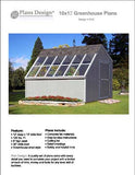 10' x 12' Greenhouse Nursery Garden Shed Plans, Material List Included #41012
