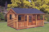 16 x 20 Cabin Shed / Guest House Building Plans #61620