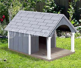30" x 36" Small Dog House Plans, Gable Roof Style with Porch, Design # 90204G
