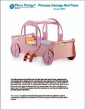 Princess Cinderella Carriage Twin Bed Woodworking Project Plans / Do It Yourself, Detail Drawings and Step-by- Step Instructions Included