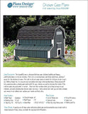 5' x 6' Chicken Coop Plans, Gambrel / Barn Roof Style Design 90506MB