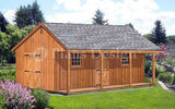 20' X 28' Storage Shed, Home Office, Guest House, Cottage or Cabin Plans #P52028