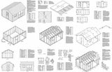 12' X 14' Saltbox Style Storage Shed Project Plans - Design # 71214