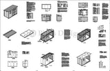 6' x 12' Deluxe Back Yard Storage Shed Project Plans, Modern Roof Style #D0612M