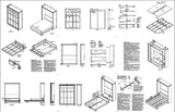 Murphy Mission Queen Vertical Wall Bed Plans, Design 1QVWB