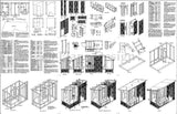 Chicken Coop / Hen House 4 ft x 8 ft Modern Roof Style Project Plans, 70408RM