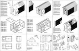 6' x 12' Large Walk in Gable / A-frame Roof Style Chicken Coop Plans # 80612CG