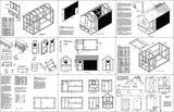 Large Chicken / Duck Coop Plans 6 by 12 Gable / A-frame Roof Style, # 70612CG