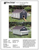 4'x 7' Chicken Coop Plans, How to build a chicken coop, design #90407MG