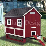 4' x 6' Chicken Coop Plans, Gable Roof Style, Material List Included #90406G